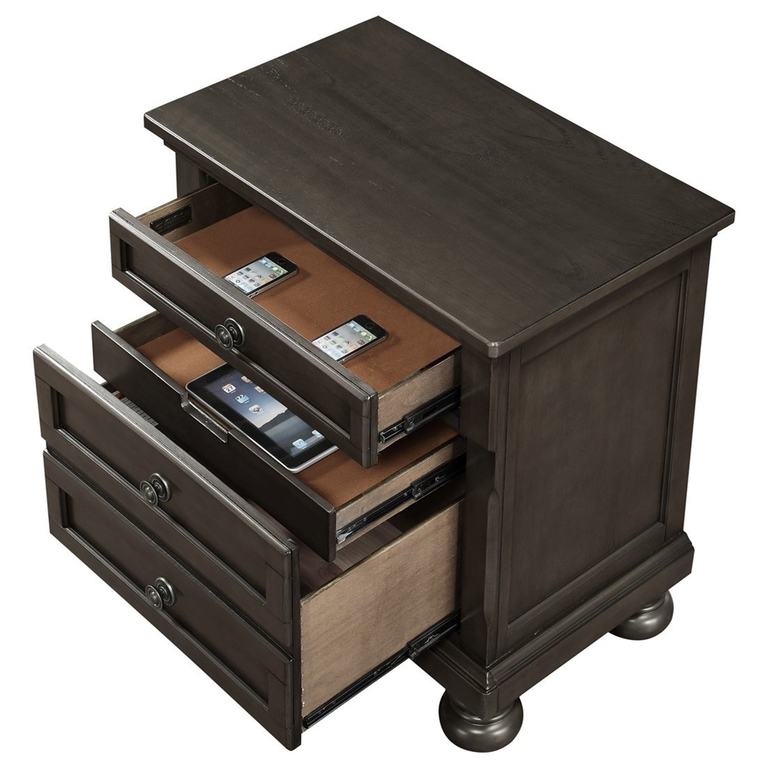 Nightstands with hotsell hidden drawers